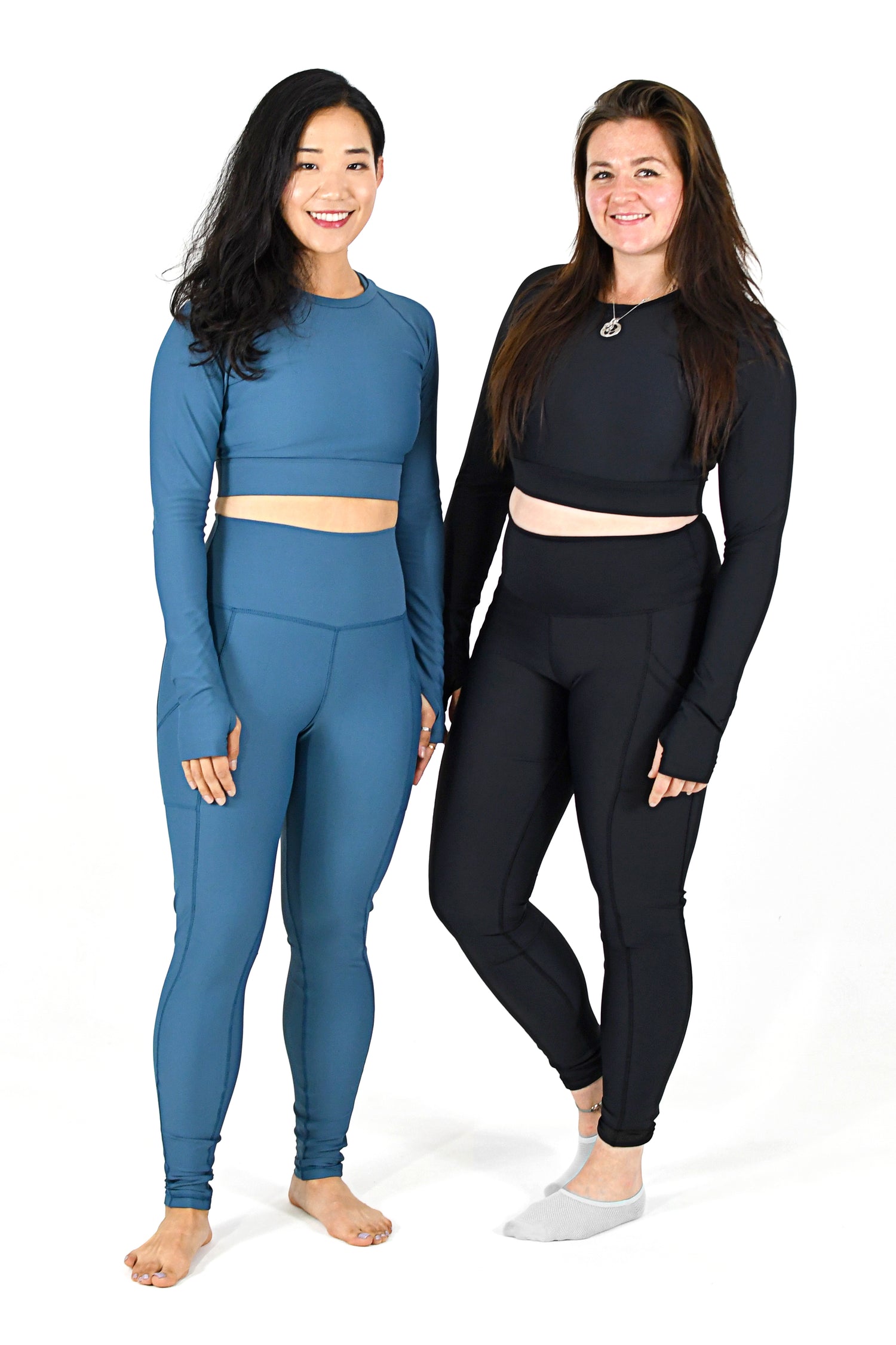 Evolve Cropped Top with Thumb Holes 